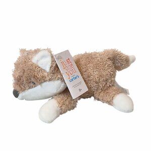 2022 Just One You Carter's Tan White Fox 68164 Lovey Plush Toy 9" NEW